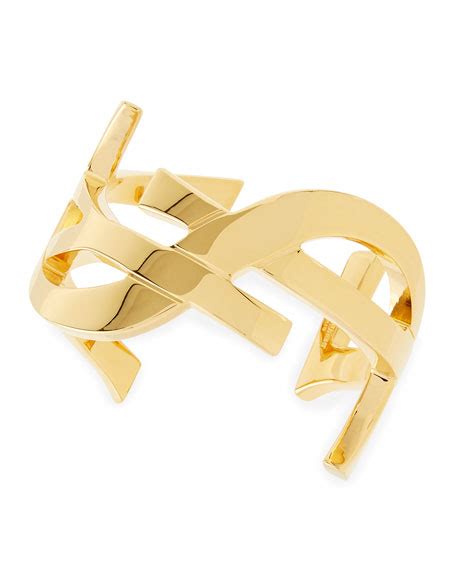 ysl logo cuff bracelet|the saint lauren ladies braclets.